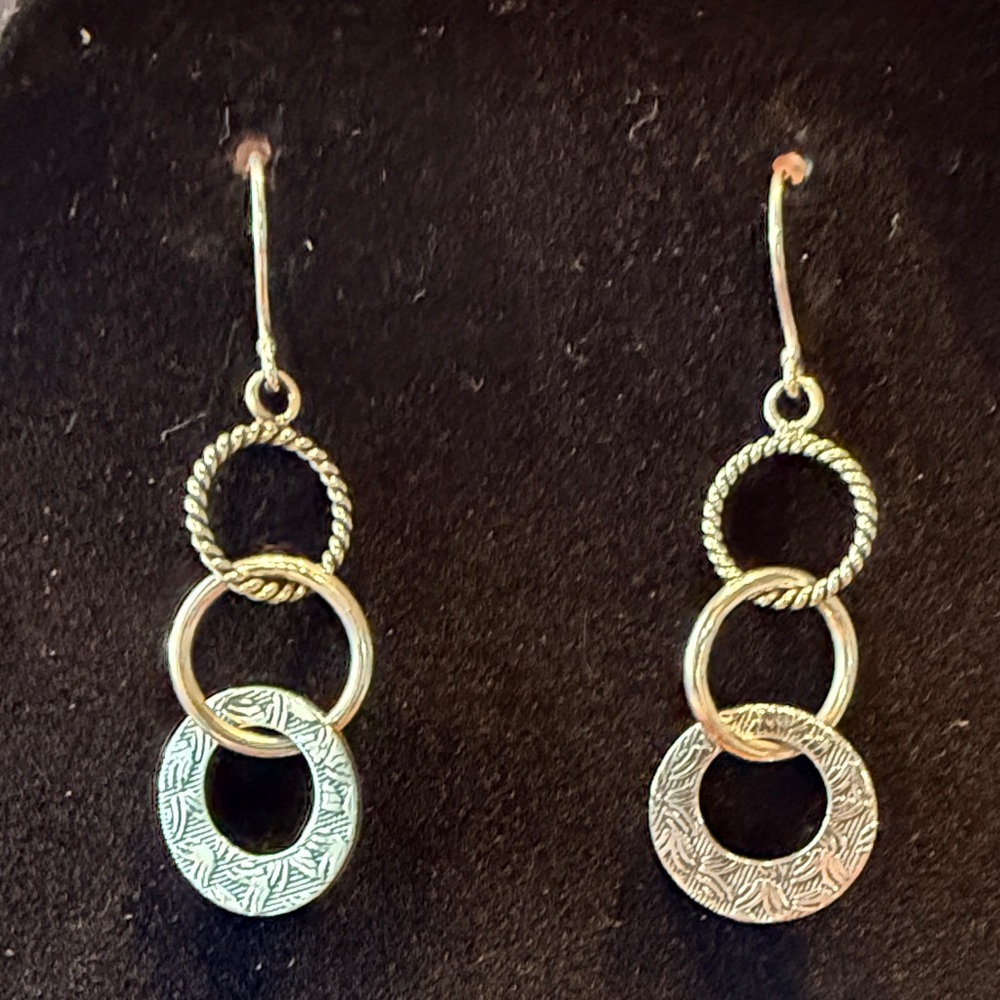 Silpada Silver Multi-Ring Drop Earrings - Elegant Silver Women’s Jewelry